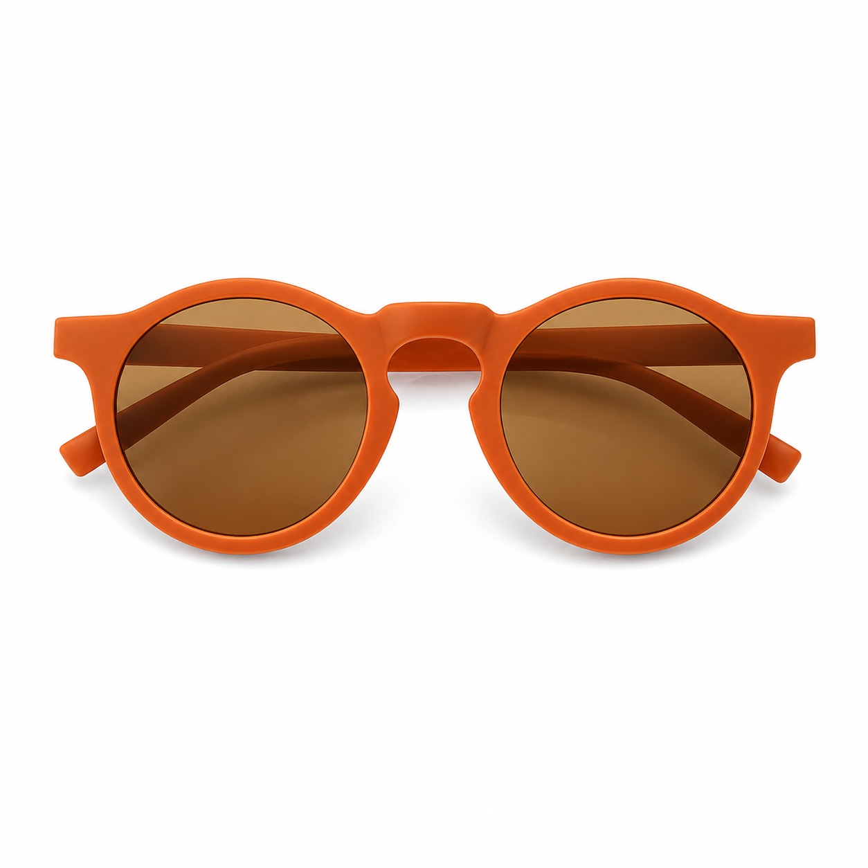 Lunettes de Soleil - Enfant Rondes Oranges