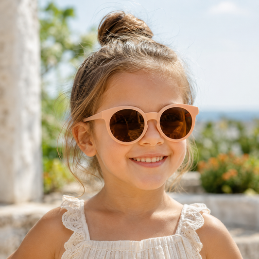 Lunettes de Soleil - Enfant Rondes Roses fille 