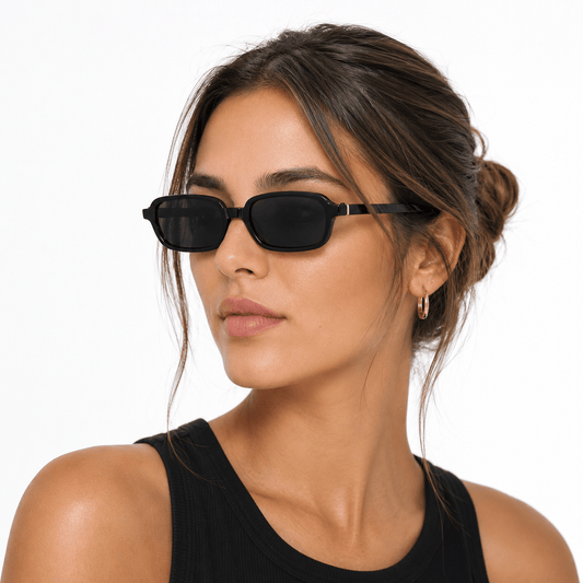 Lunettes de Soleil Esmée - Rectangulaires Noires