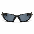 Lunettes de Soleil - Futuristes Spatiales Noires