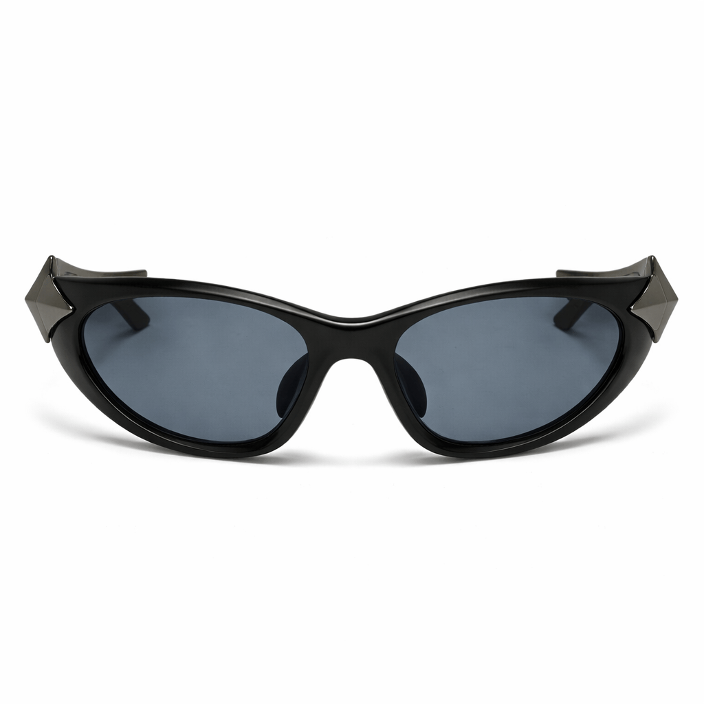 Lunettes de Soleil - Futuristes Spatiales Noires