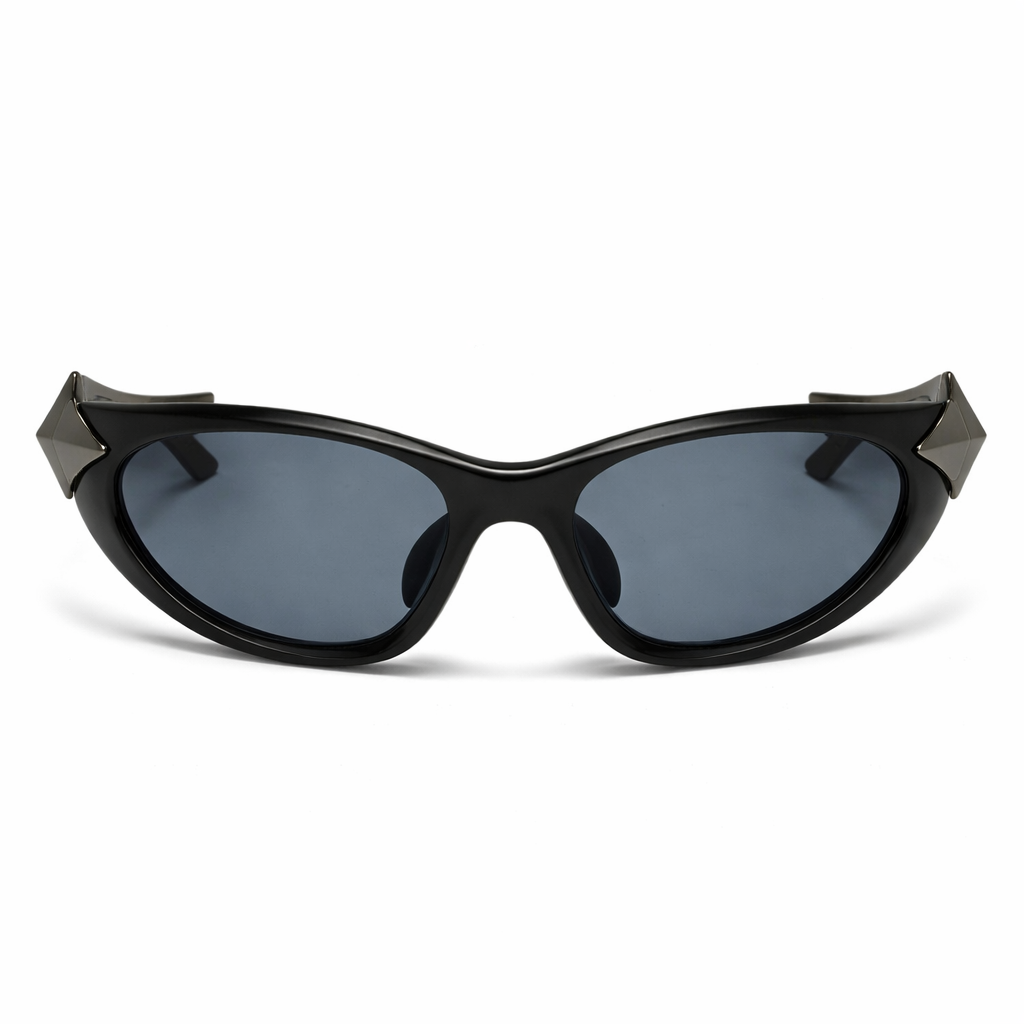 Lunettes de Soleil - Futuristes Spatiales Noires