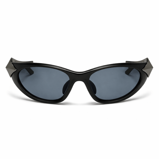 Lunettes de Soleil - Futuristes Spatiales Noires