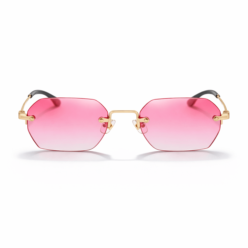 Lunettes de Soleil - Rectangulaires Roses