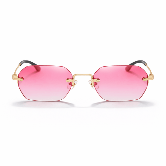 Lunettes de Soleil - Rectangulaires Roses