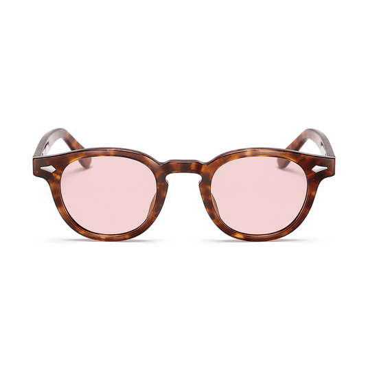 Lunettes de Soleil - Rondes Beiges