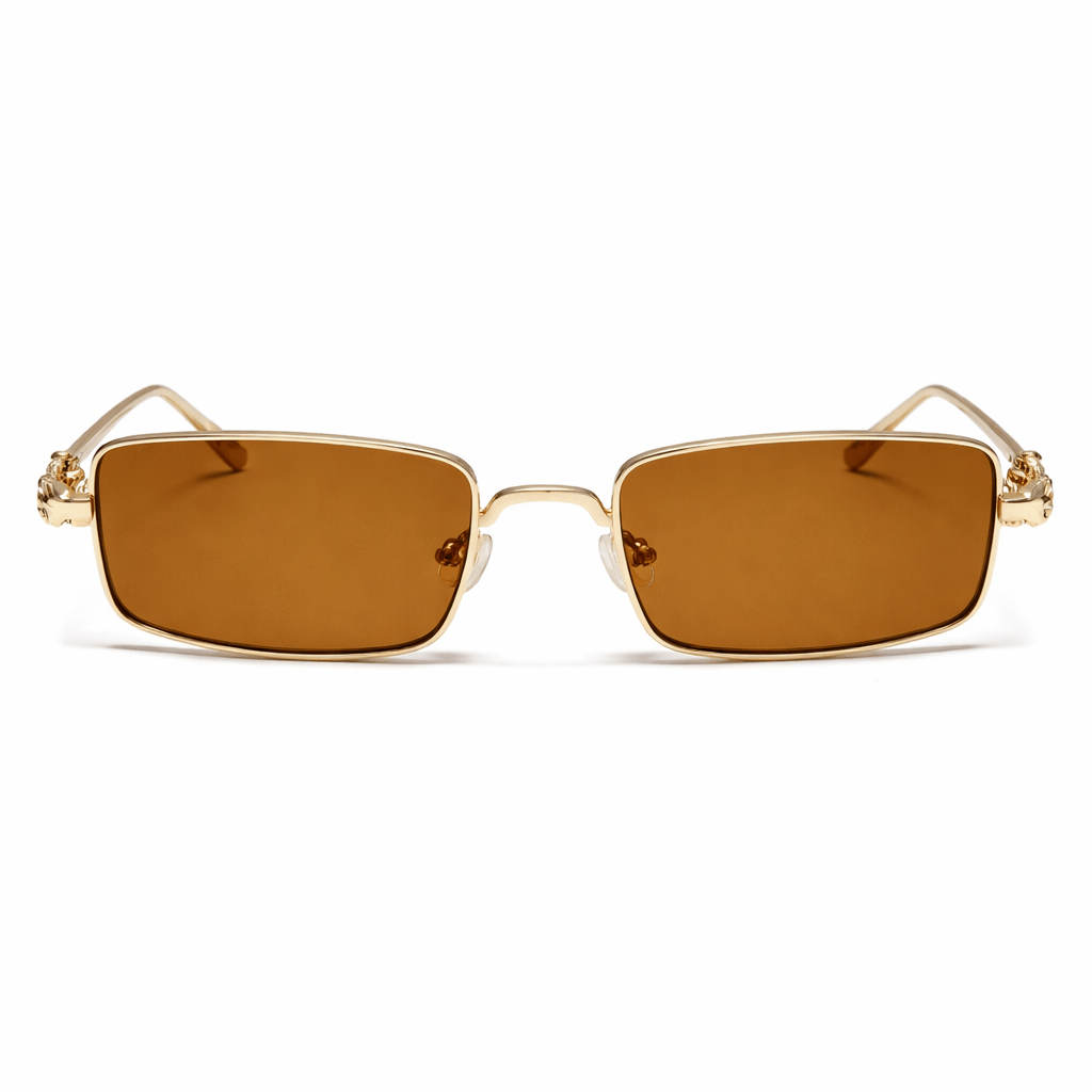 Lunettes de Soleil - Vision Rectangulaires Marron