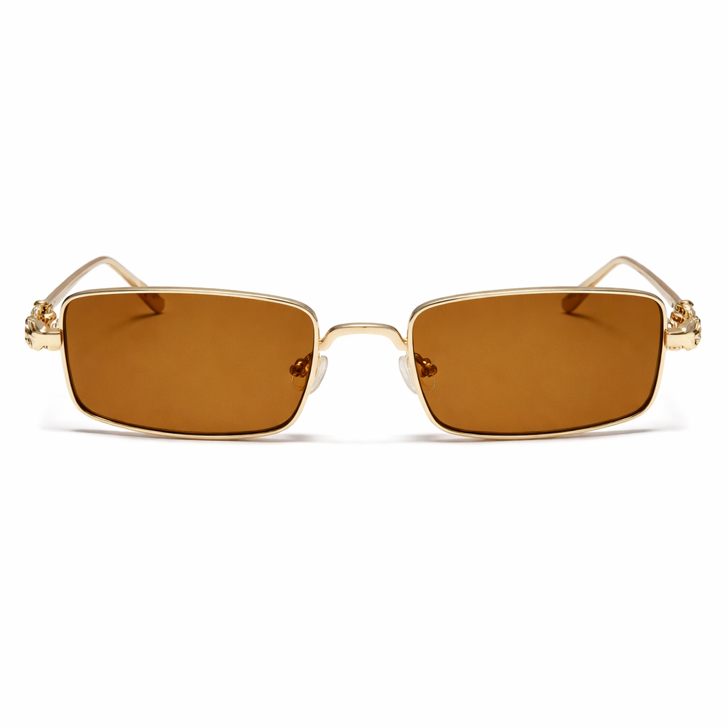 Lunettes de Soleil - Vision Rectangulaires Marron