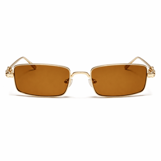 Lunettes de Soleil - Vision Rectangulaires Marron
