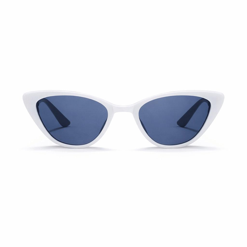 Lunettes de Soleil - Œil de Chat Blanches