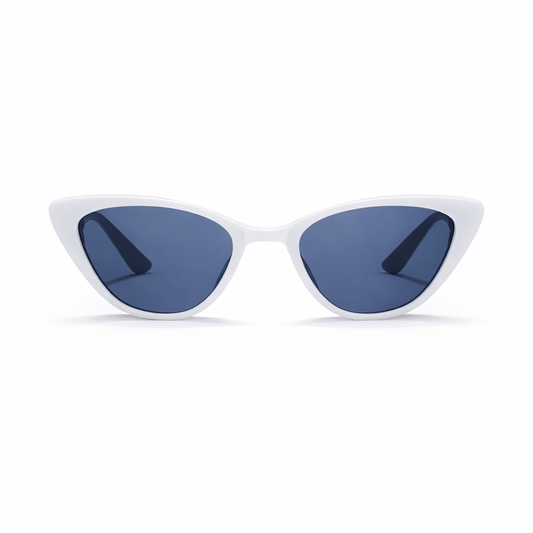 Lunettes de Soleil - Œil de Chat Blanches