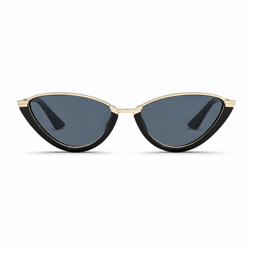 Lunettes de Soleil - Œil de Chat Noires