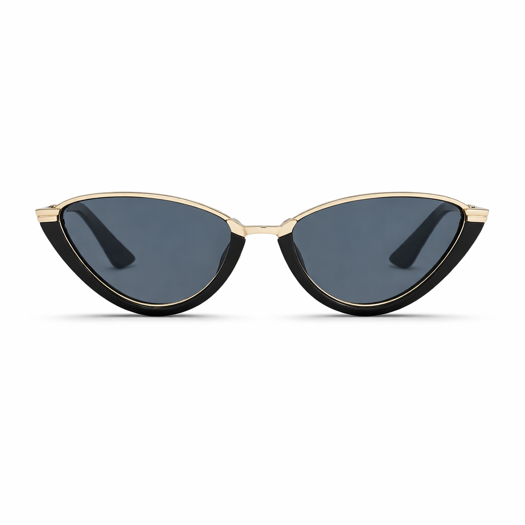 Lunettes de Soleil - Œil de Chat Noires