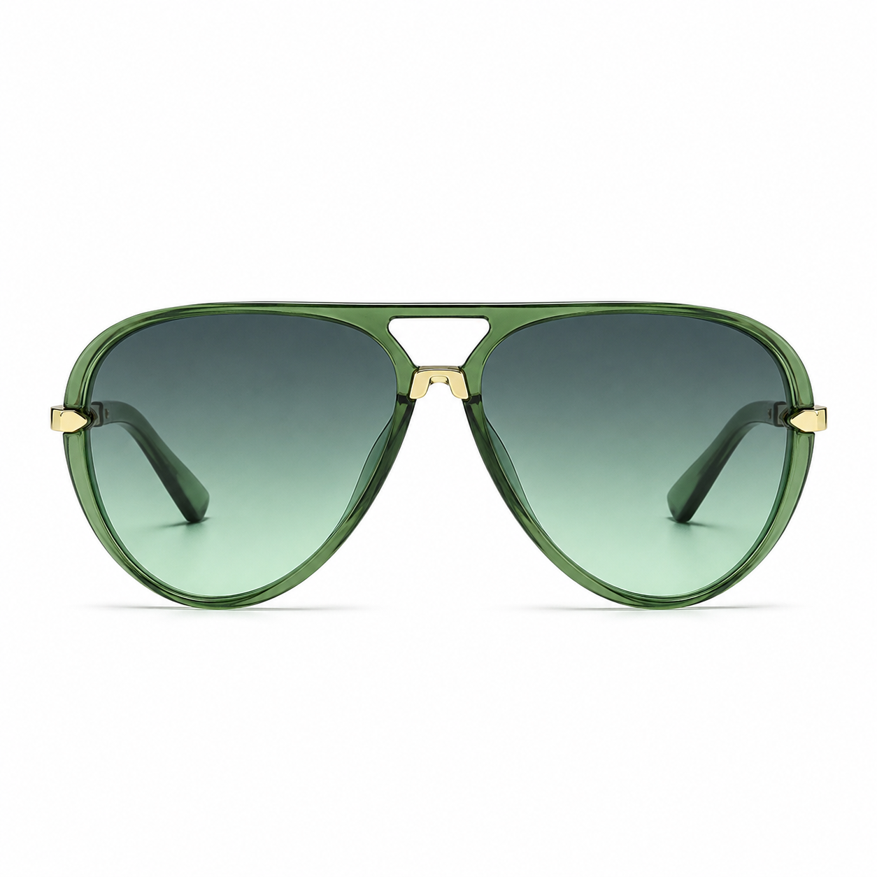 Lunettes de Soleil Aviateur Solena Vert Sauge