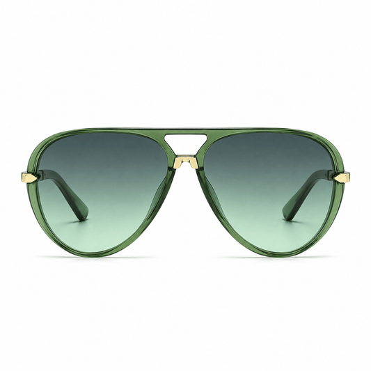 Lunettes de Soleil Aviateur Solena Vert Sauge