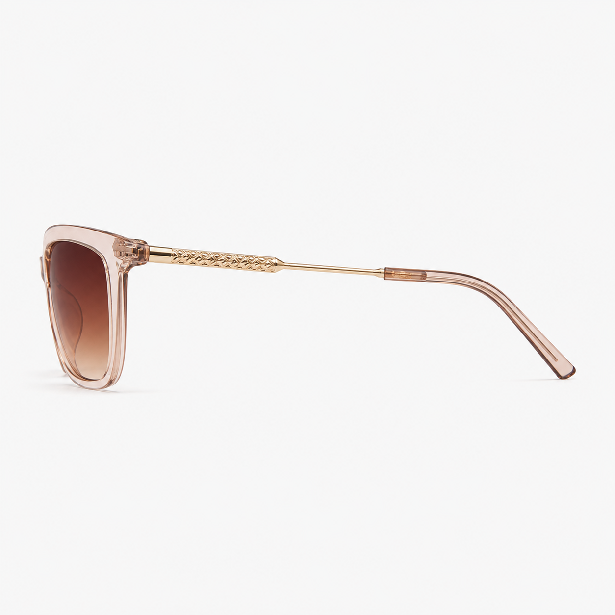 Lunettes de Soleil Carrée - Tressée Nude