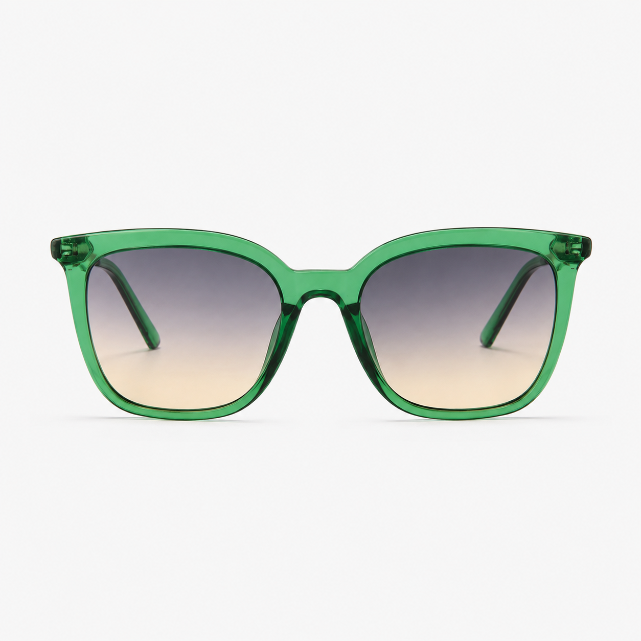 Lunettes de Soleil Carrée - Tressée Vert