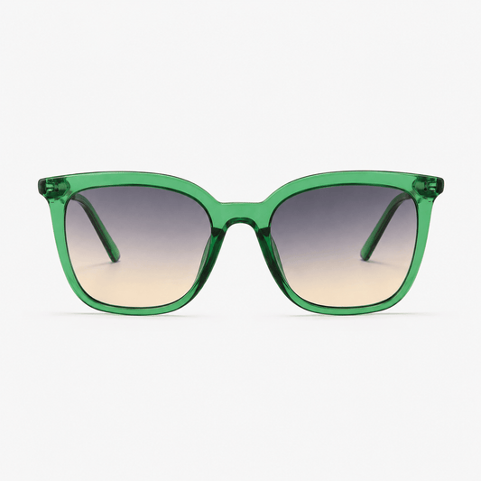 Lunettes de Soleil Carrée - Tressée Vert