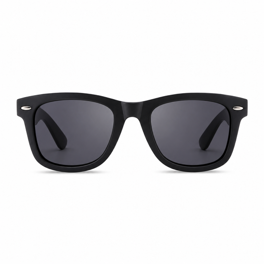 Lunettes de Soleil Carrees Classique Noires