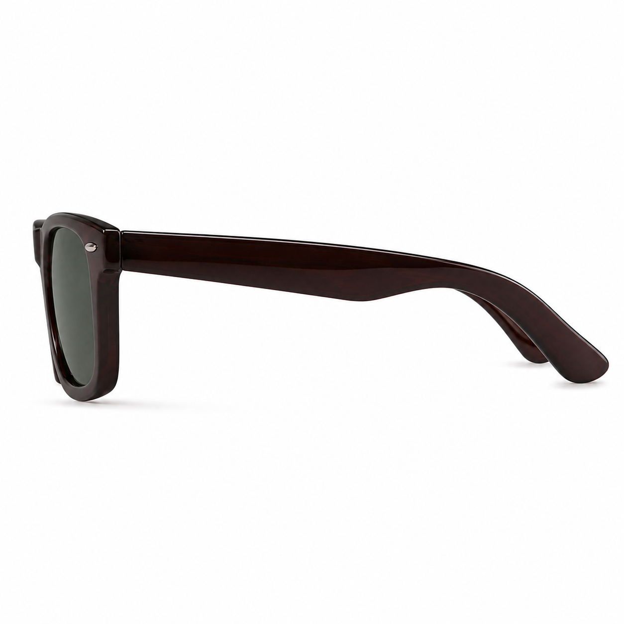 Lunettes de Soleil Carrees Marron