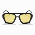 Lunettes de Soleil – Carrées Oversize Jaune