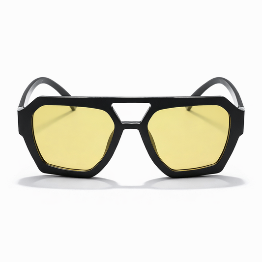 Lunettes de Soleil – Carrées Oversize Jaune