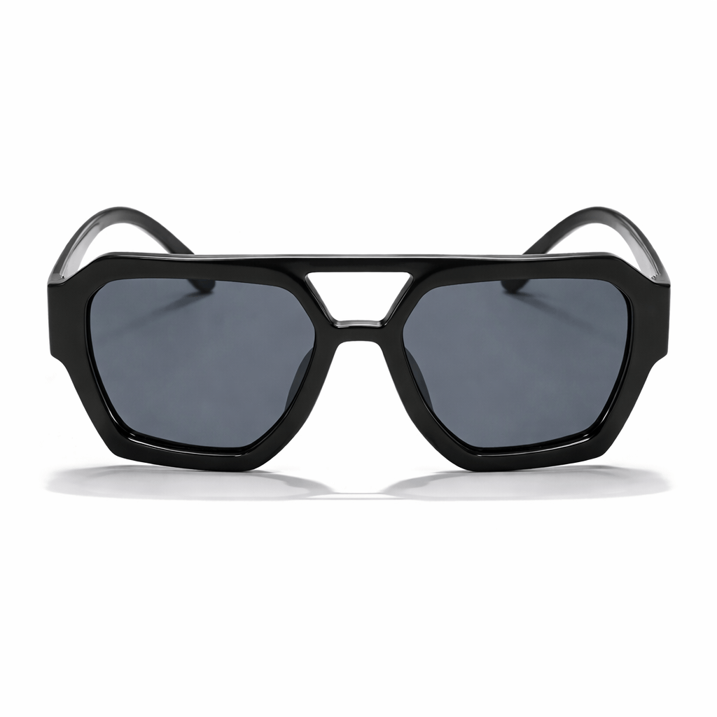 Lunettes de Soleil – Carrées Oversize Noires