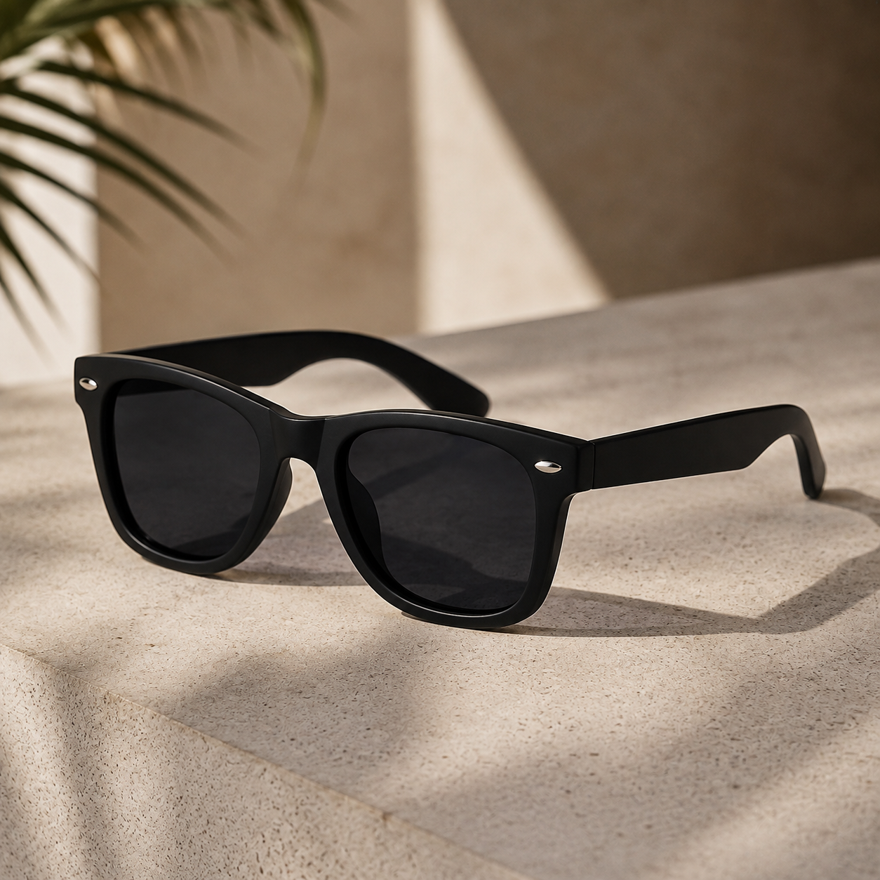 Lunettes de Soleil Classique Noires