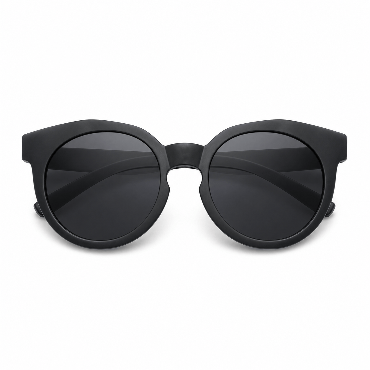Lunettes de Soleil - Enfant Rondes Noires