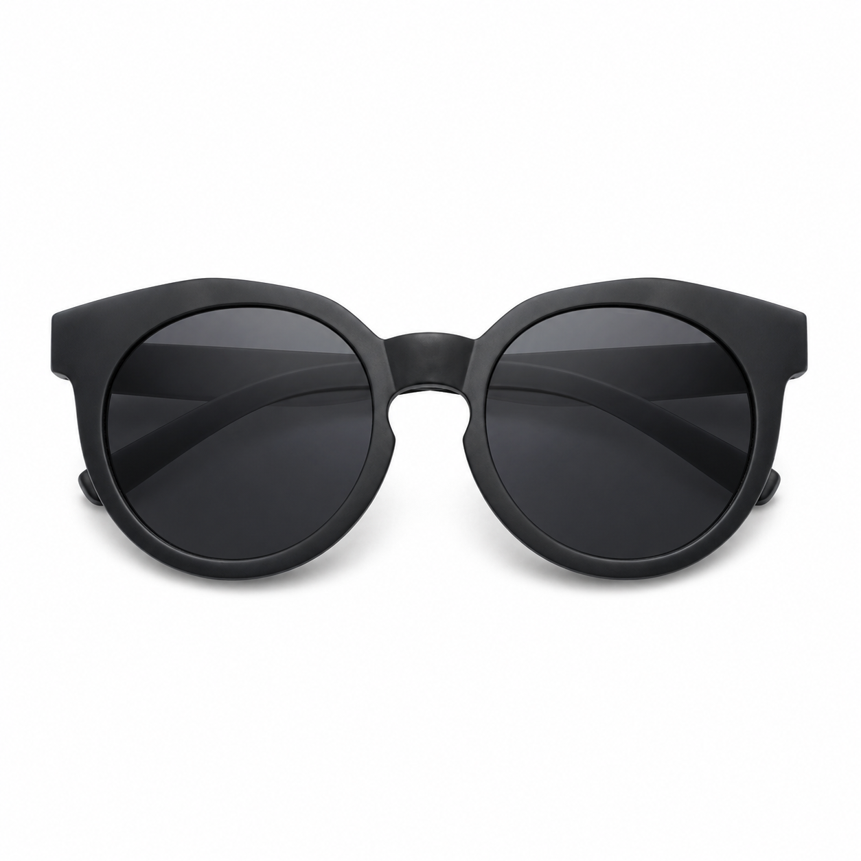 Lunettes de Soleil - Enfant Rondes Noires