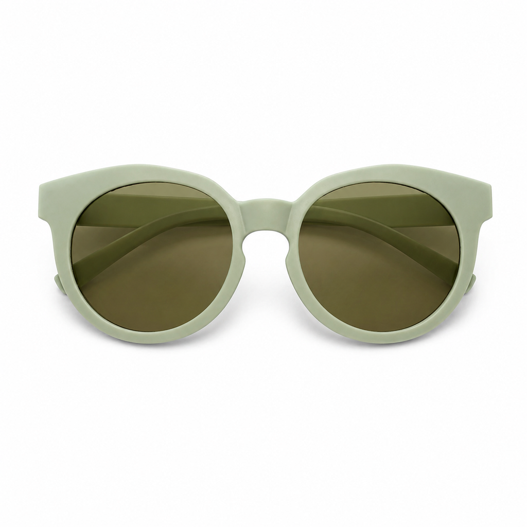Lunettes de Soleil - Enfant Rondes Vertes