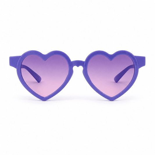 Lunettes de Soleil Enfant - Cœur Violet