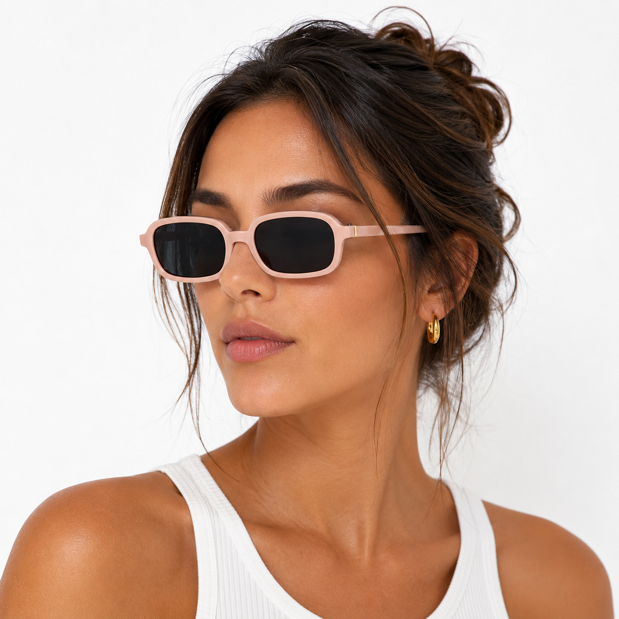 Lunettes de Soleil Esmée - Rectangulaires Roses
