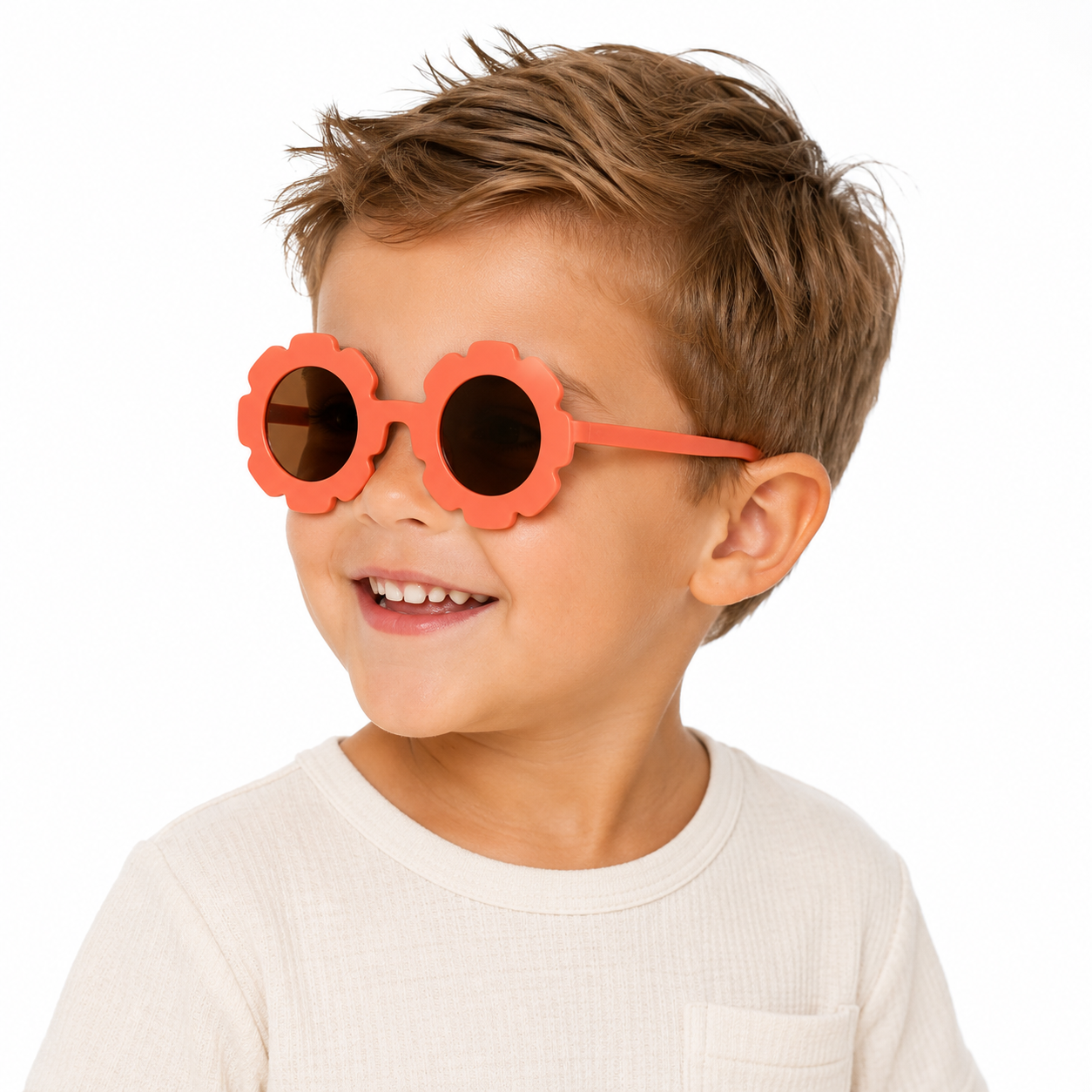 Lunettes de Soleil Enfant – Fleur Corail