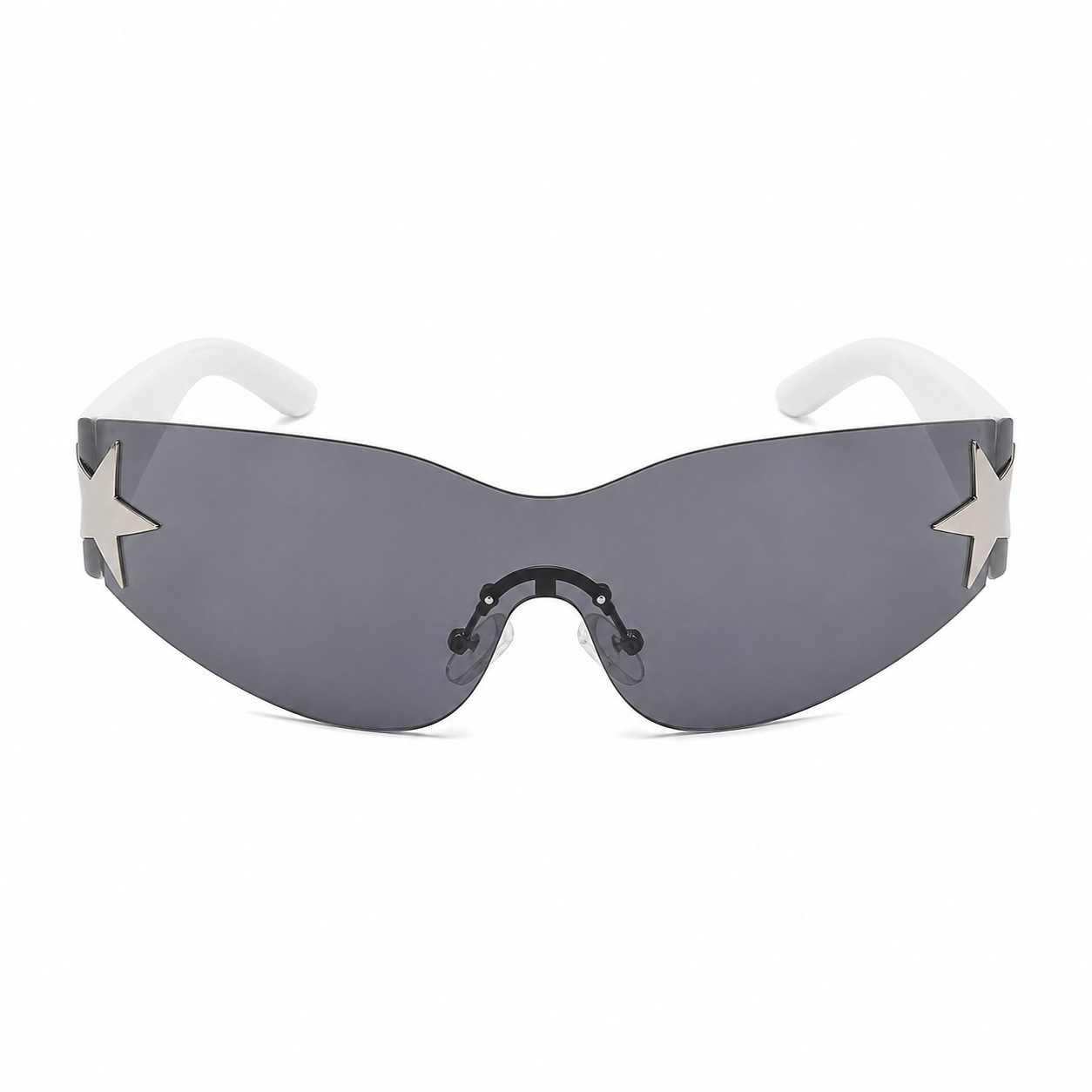 Lunettes de Soleil Futuristes -  Étoile Blanche