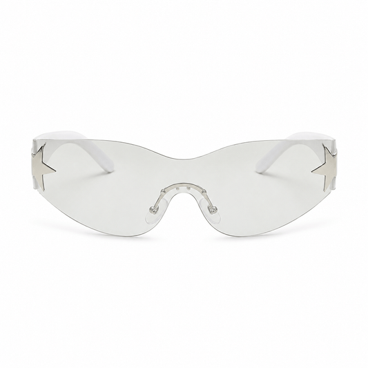 Lunettes de Soleil Futuristes -  Étoile Transparente