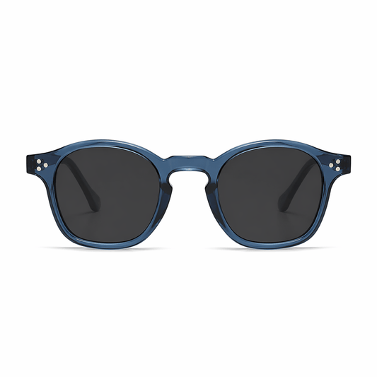 Lunettes de Soleil – Homme Rondes Bleues