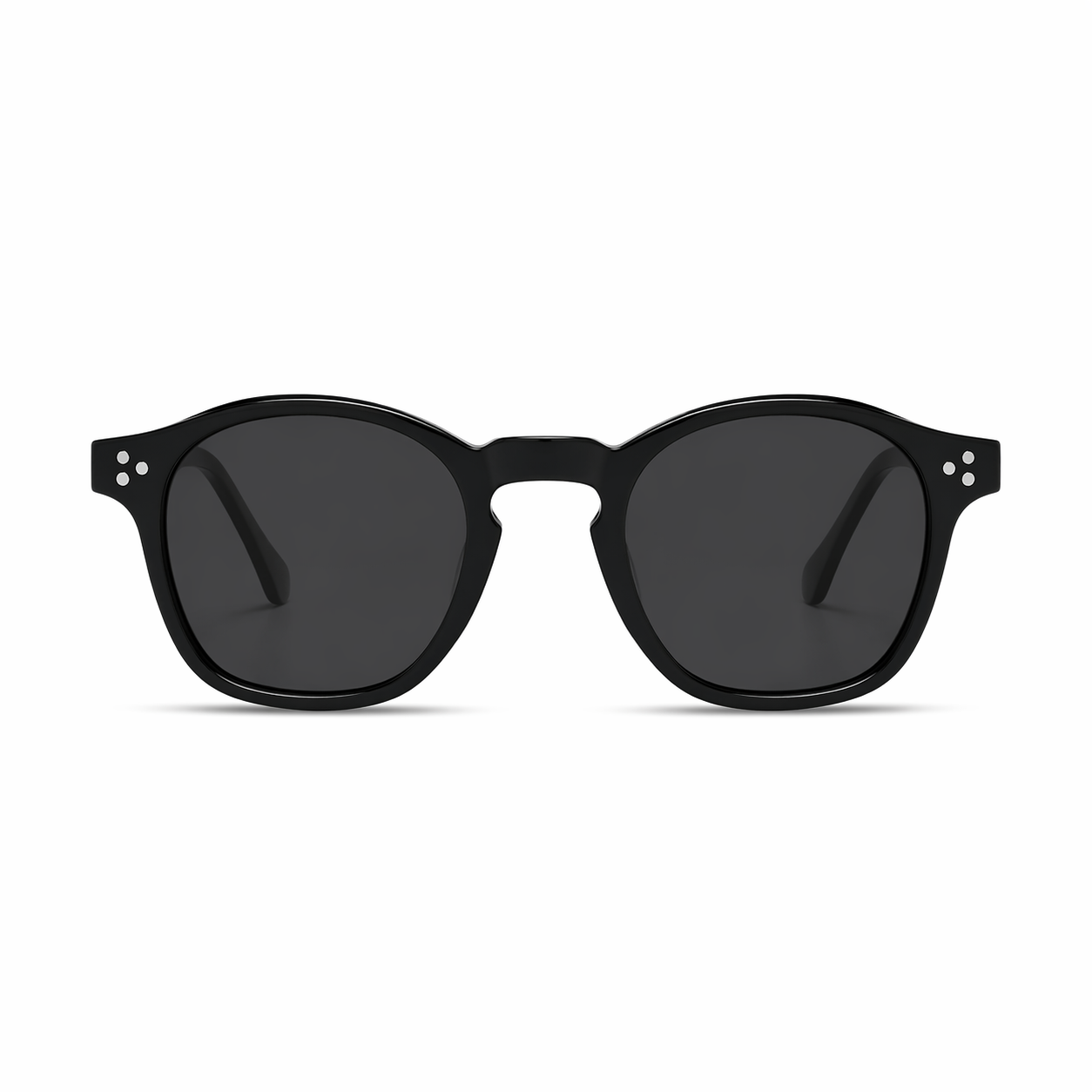 Lunettes de Soleil – Homme Rondes Noires