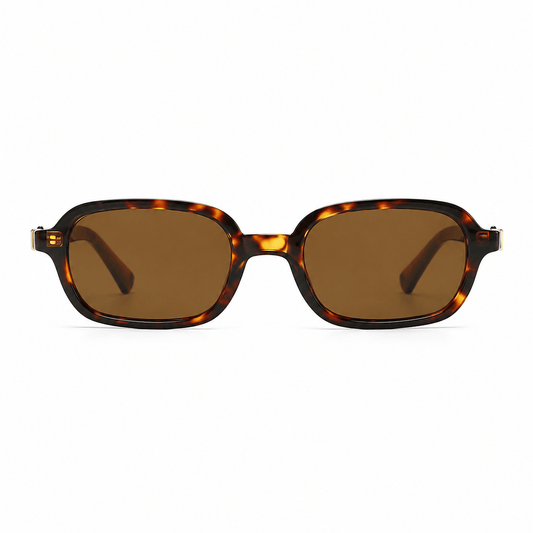 Lunettes de Soleil Esmée - Rectangulaires Écaille Tortoise Marron