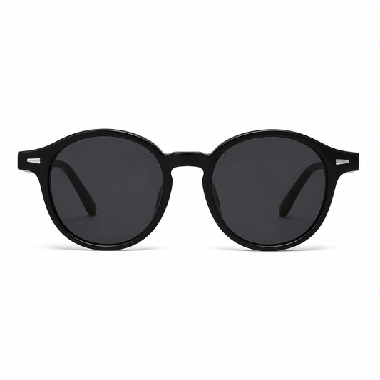 Lunettes de Soleil Rondes - Noires