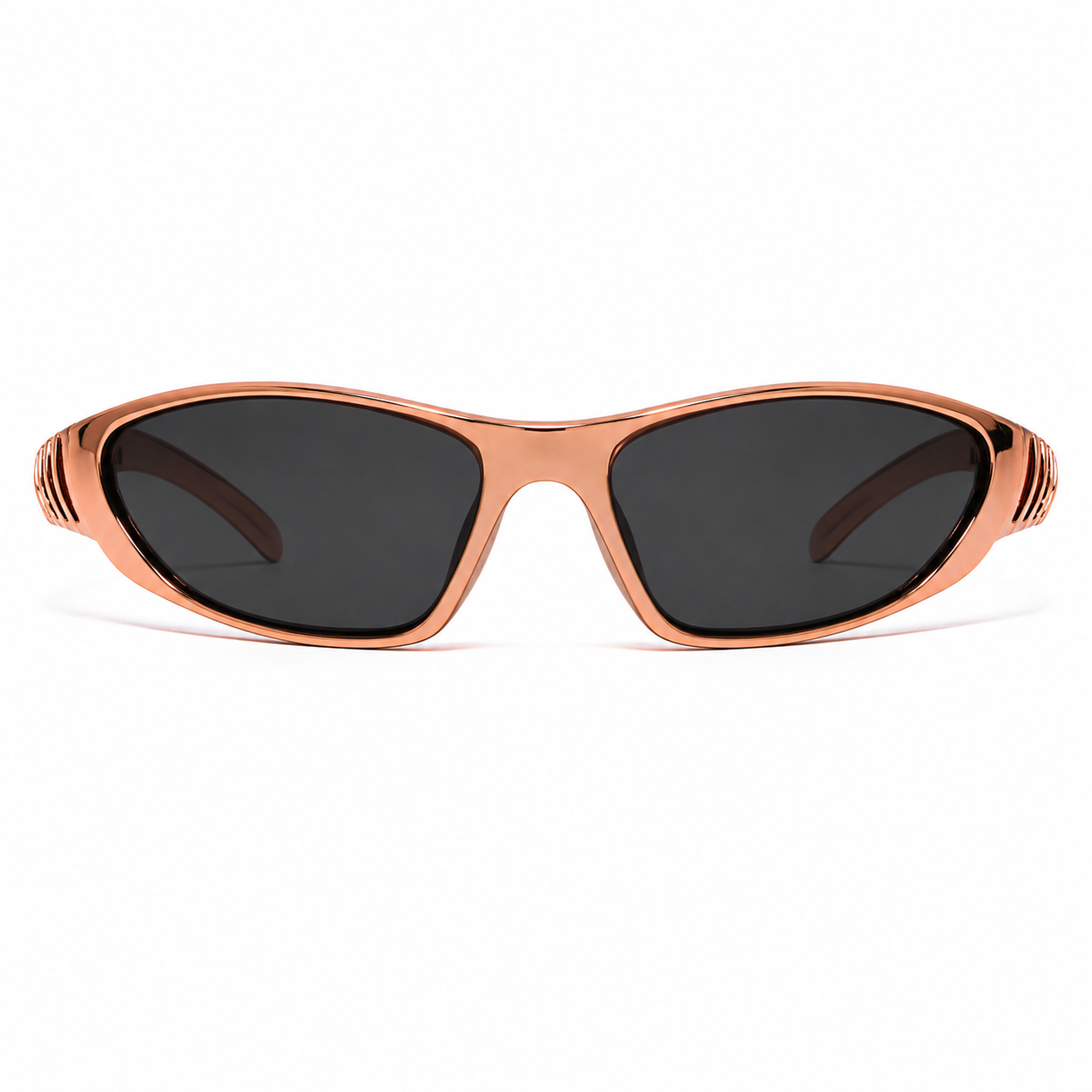 Lunettes de Soleil Sport - Enveloppante Chromée Cuivre
