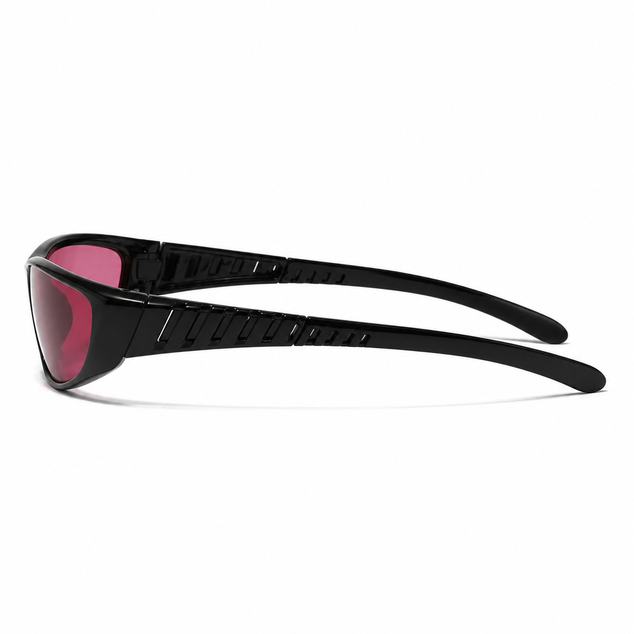 Lunettes de Soleil Sport - Enveloppantes Noir & Rose