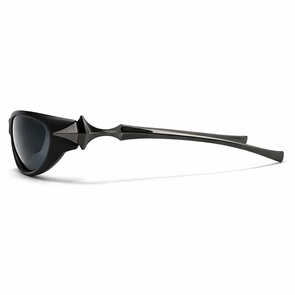 Lunettes de Soleil - Futuristes Spatiales Noires