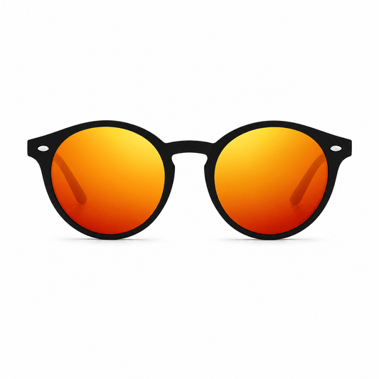 Lunettes de Soleil Polarisées - Rondes Oranges