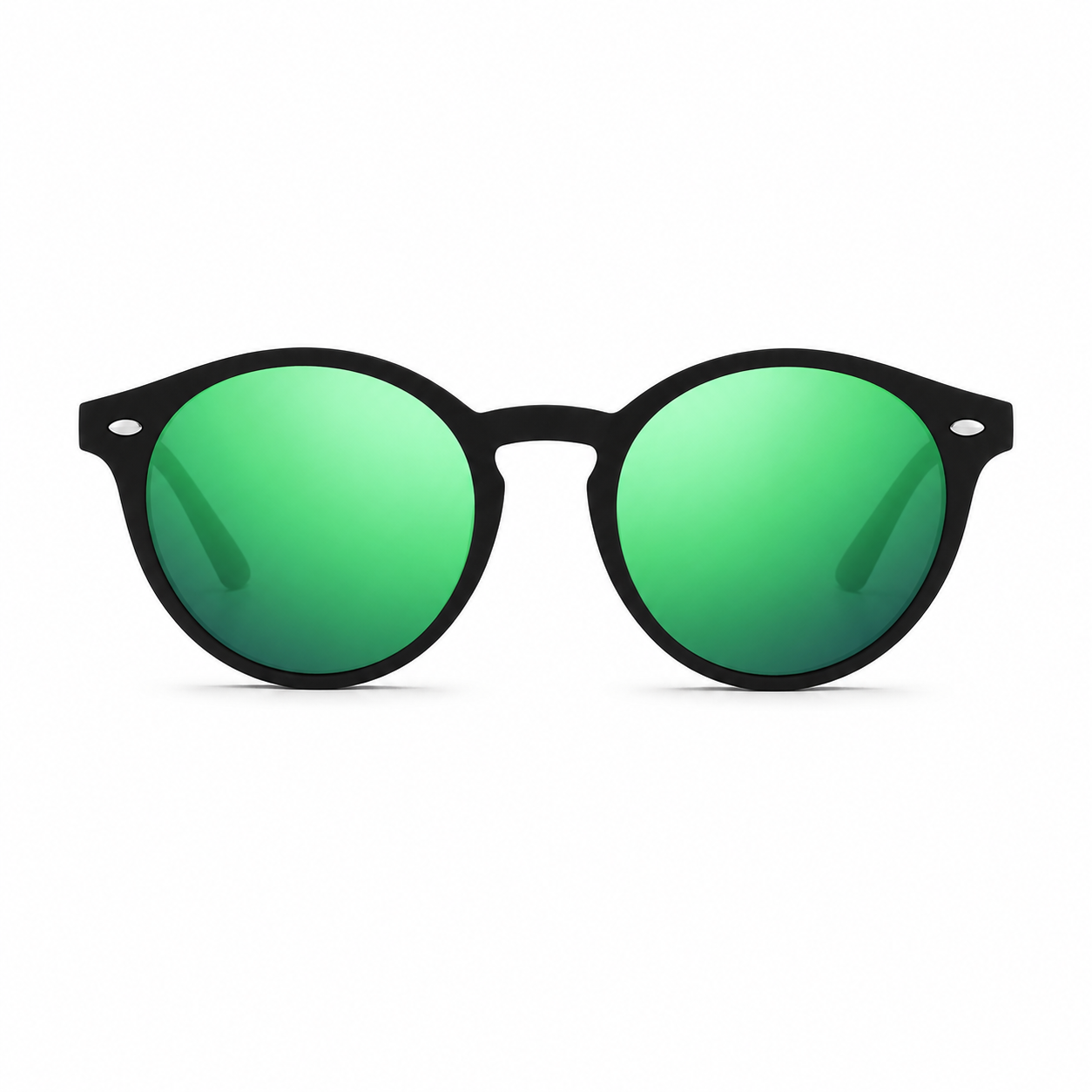 Lunettes de Soleil Polarisées - Rondes Vertes