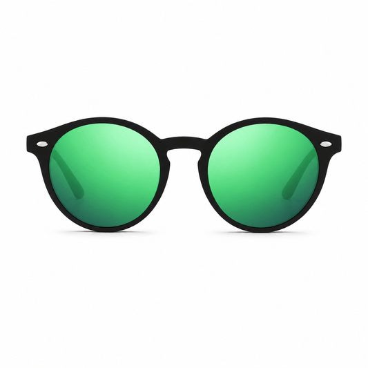 Lunettes de Soleil Polarisées - Rondes Vertes