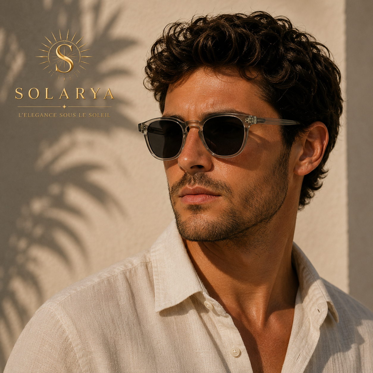 Lunettes de Soleil – Homme Rondes Grises