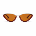 Lunettes de Soleil - Œil de Chat Rouge Ambré